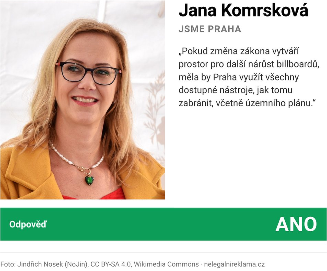 Jana Komrsková – JSME PRAHA